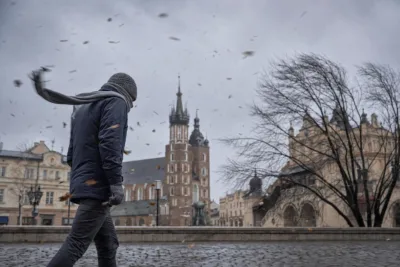 Pogoda Kraków 23 stycznia 2026 – mróz i silny wiatr utrudnią piątkowy dzień