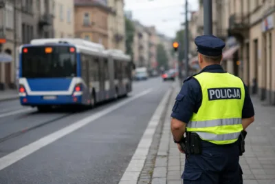 Inspektorzy MPK i policjanci kontrolują buspasy na Konopnickiej