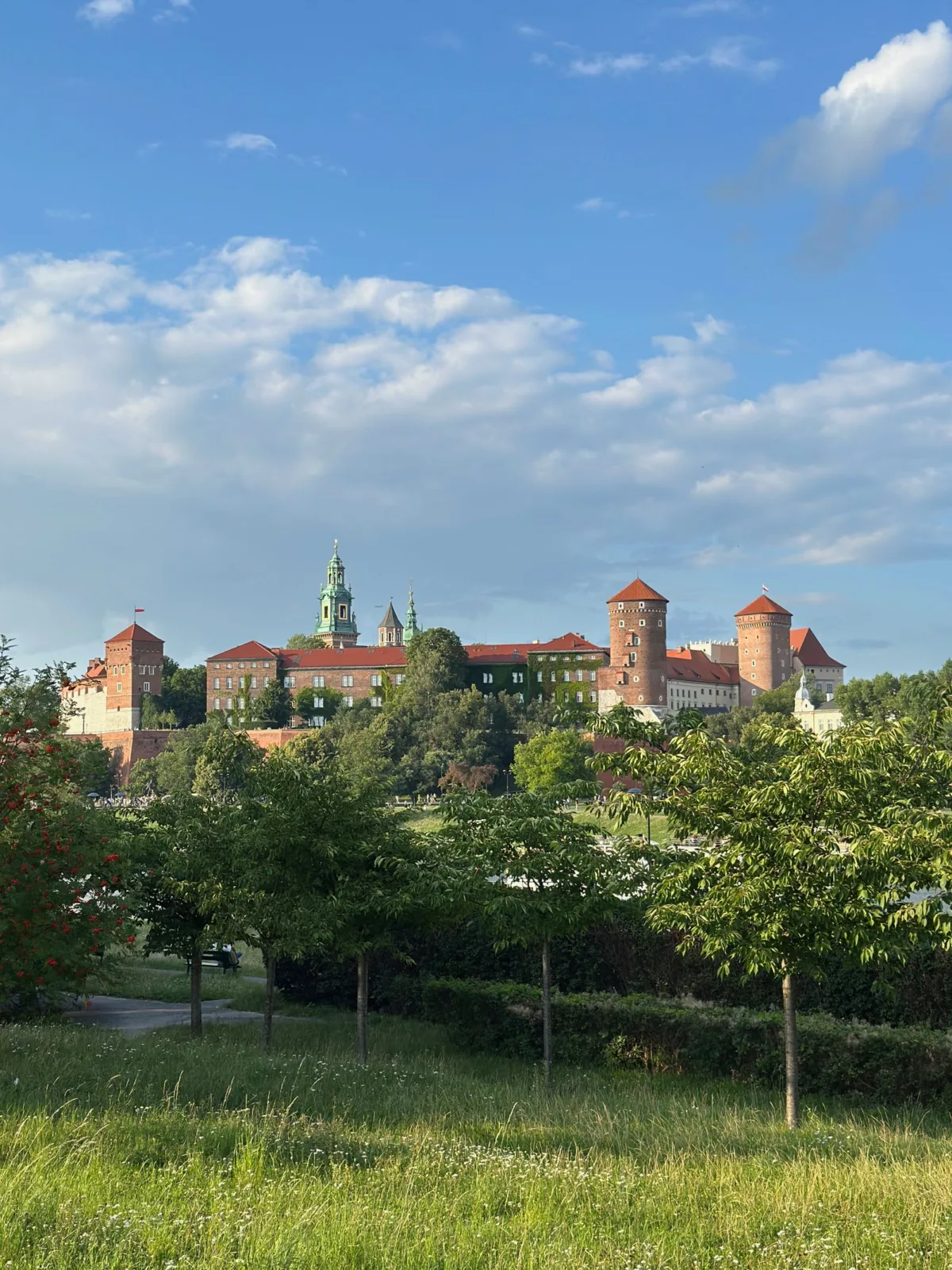 Wawel Royal Castle above the Vistula in Kraków