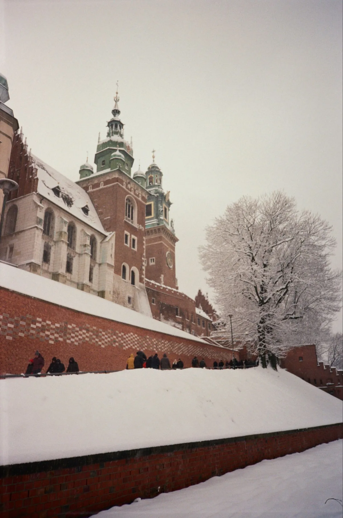 Wawel Castle in Kraków in winter