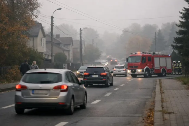 Pożar zakładu stolarskiego w Kalwarii Zebrzydowskiej